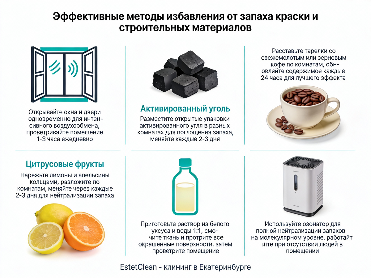 Различные методы борьбы с запахами после ремонта: народные методы и стредства